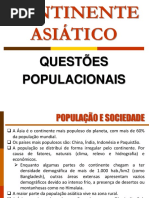 CONTINENTE ASIÁTICO
