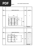 Steel Window Framws Quotation