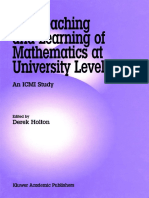 MATHEMATICS The Teaching and Learning of Mathematics at University Level PDF