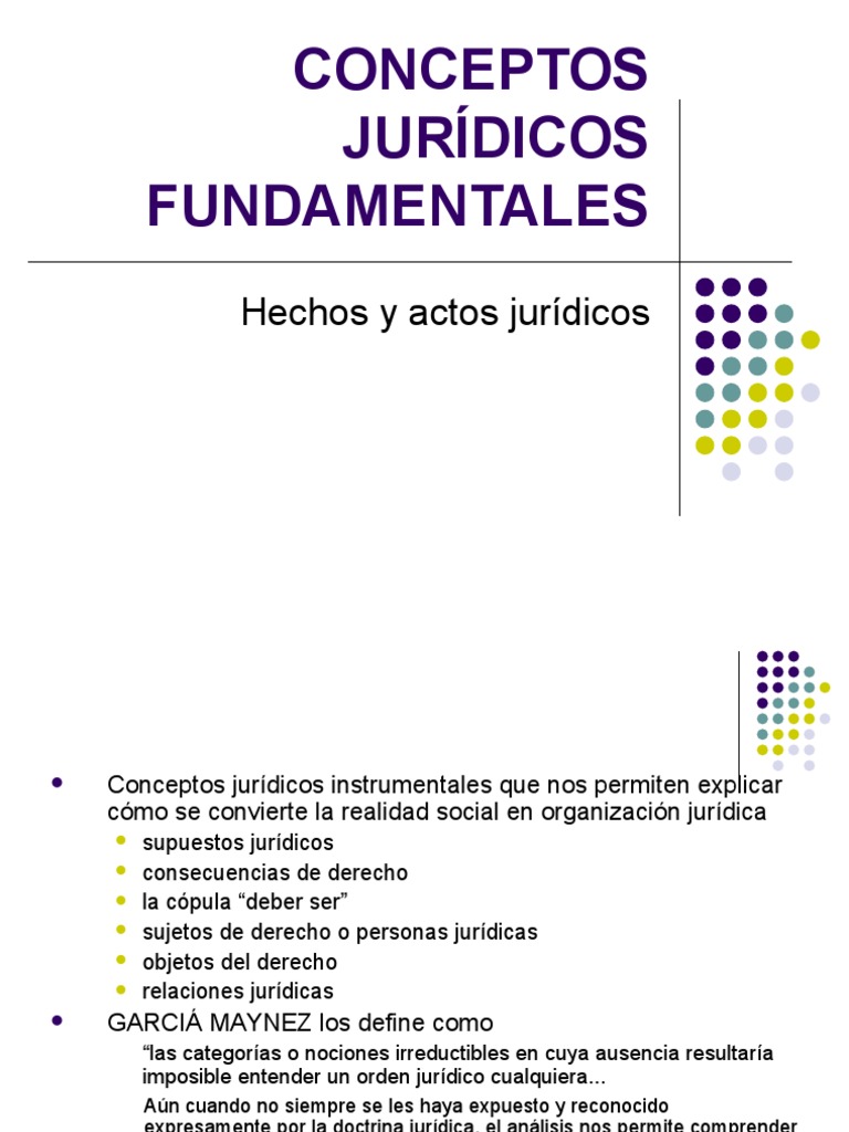CONCEPTOS JURÍDICOS FUNDAMENTALES Instrumento jurídico