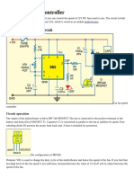 Car Fan Speed Controller