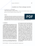 International Journal of Production Economics Volume 29 issue 3 1993 [doi 10.1016_0925-5273(93)90035-j] K. Suaysompol; R.M. Wood -- Estimation of the installed cost of heat exchanger networks