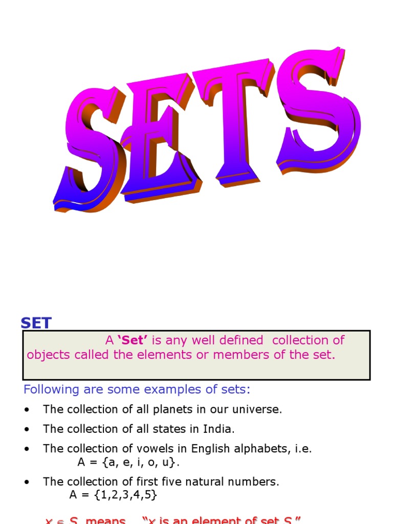 Set Theory | PDF | Set (Mathematics) | Mathematical Logic