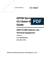 AN5116-06B Optical Line Terminal Equipment GPON Service-CLI Quick Start Guide (Version A)
