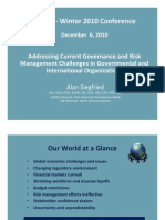 Siegfried Addressing Current Governance and Risk Management Challenges in Governmental and International Organizations