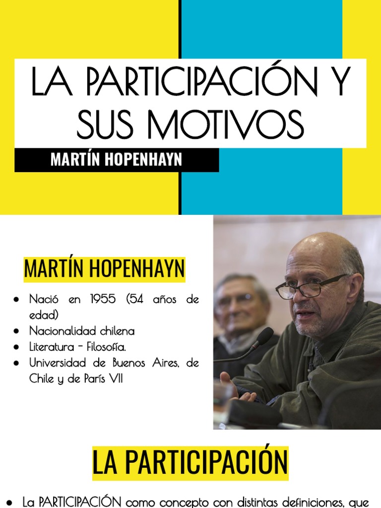 La Participación y Sus Motivos PDF Sociedad Democracia