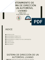 Mantenimiento de Sistema de Dirección de Un Automóvil