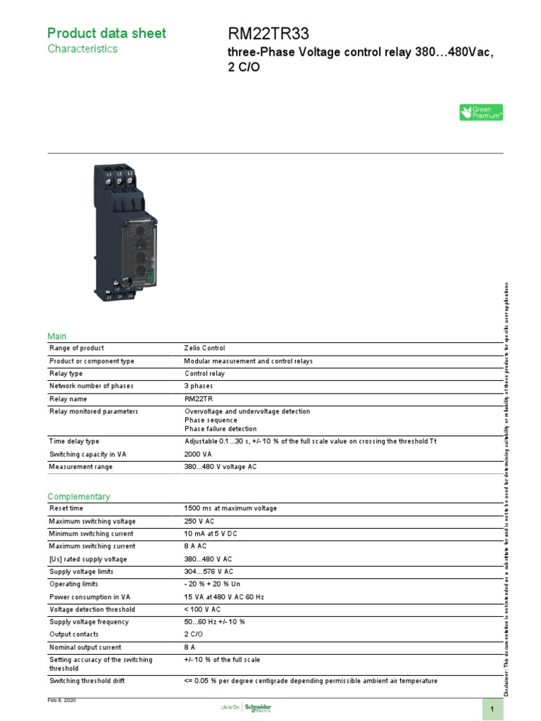 RM22TR33 Wiring Diagram Guide | PDF | Alternating Current | Relay