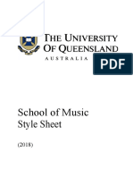 UQ Music Style Sheet 2018