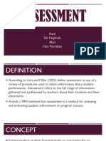 Concept of assessment