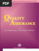 Download Quality Assurance in Bacteriology and Immunology Quality Assurance in Bacteriology and Immunology 2002 by Sedo Keta John SN44619649 doc pdf