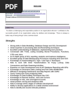 Msbi Developer Resume Fresher