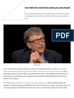 Why Bill Gates and others think the robot that steals your job should pay taxes - TechRepublic