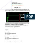 Tarefa 4.1 - Exercicio Resolvido - Estruturas Metálicas