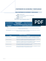 Perfil Competencia Mantenedor de Ascensores y Montacargas PDF