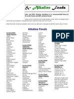 Acidic and Alkaline Foods