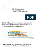 Health Behavior and Health Risk Factors