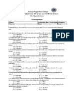 BPC Final Exam Instrumentation 2020