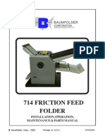 714 Friction Feed Folder: Baumfolder