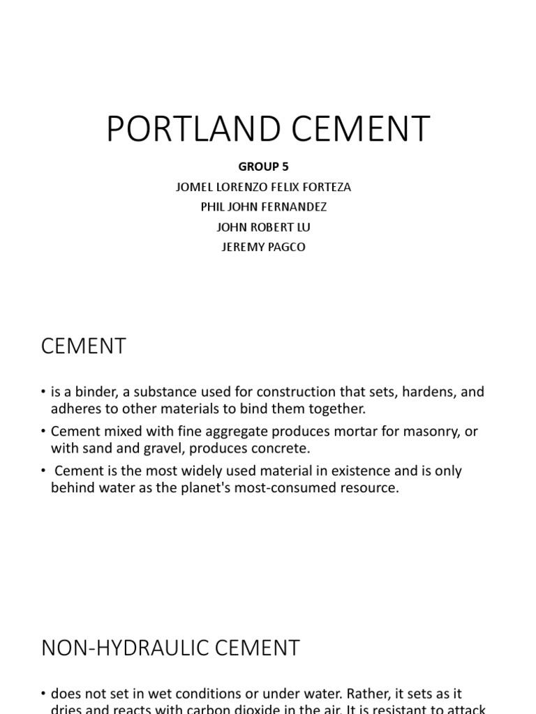 Portland Cement | PDF | Lime (Material) | Cement