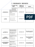 LOCATE RESEARCH REPORTS