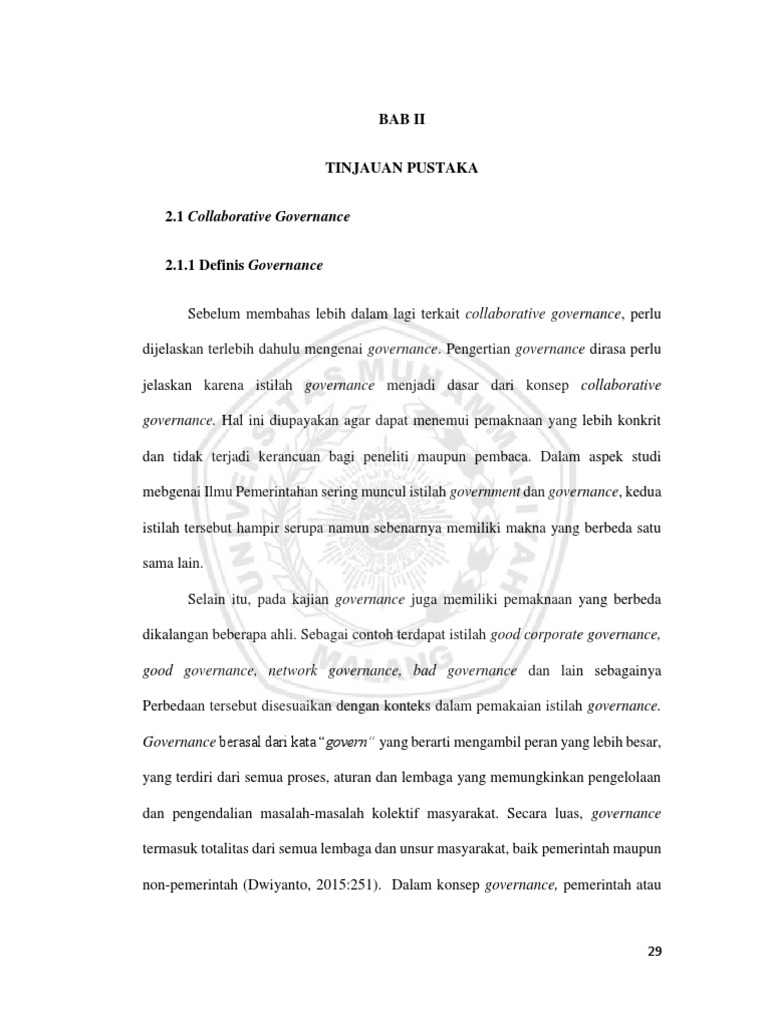 Definisi dan Aspek Collaborative Governance | PDF