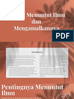 Menuntut Ilmu Dan Mengamalkannya