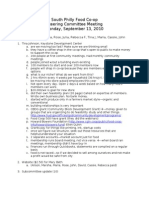 2010-09-13 Steering Committee Minutes 