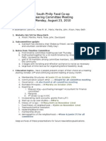 2010-08-23 Steering Committee Minutes 