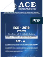 Solutions Ace ESE Prelims GS 2019 PDF