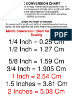 Metric Conversion Chart