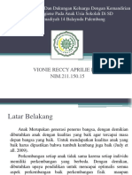 Hubungan Pola Asuh Dan Dukungan Keluarga Dengan Kemandirian