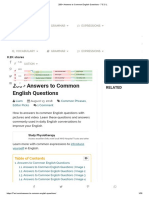 200+ Answers To Common English Questions - 7 E S L PDF