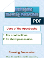 Apostrophe Showing Possession