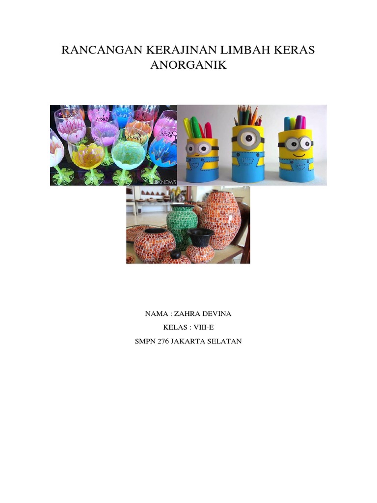 Perencanaan produksi kerajinan limbah