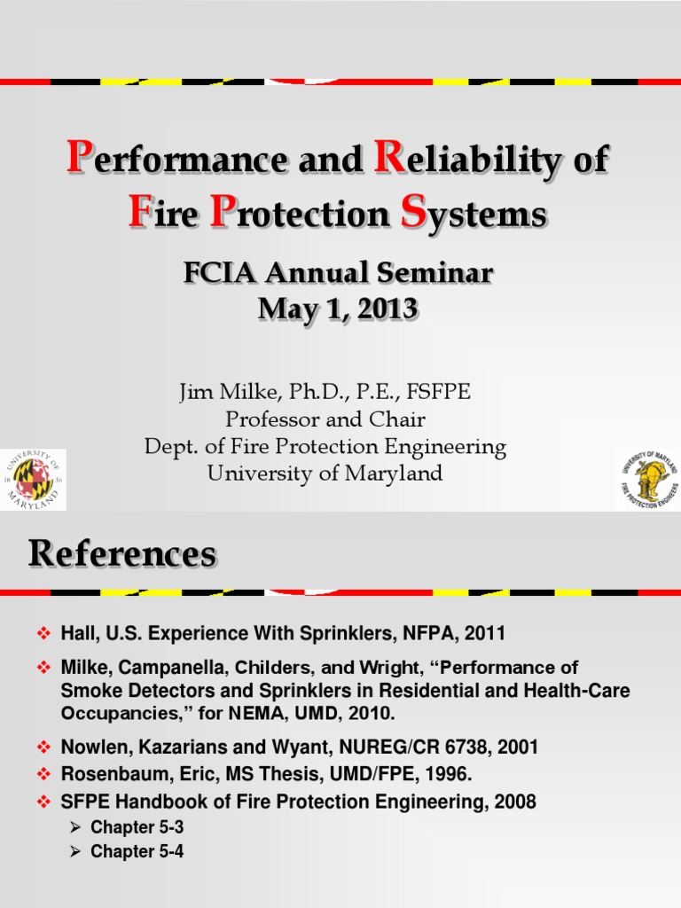 Reliability Fcia PDF | PDF | Fire Sprinkler System | Reliability ...