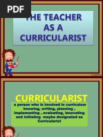 Fs 4 - Teacher As A Curricularist | Pdf