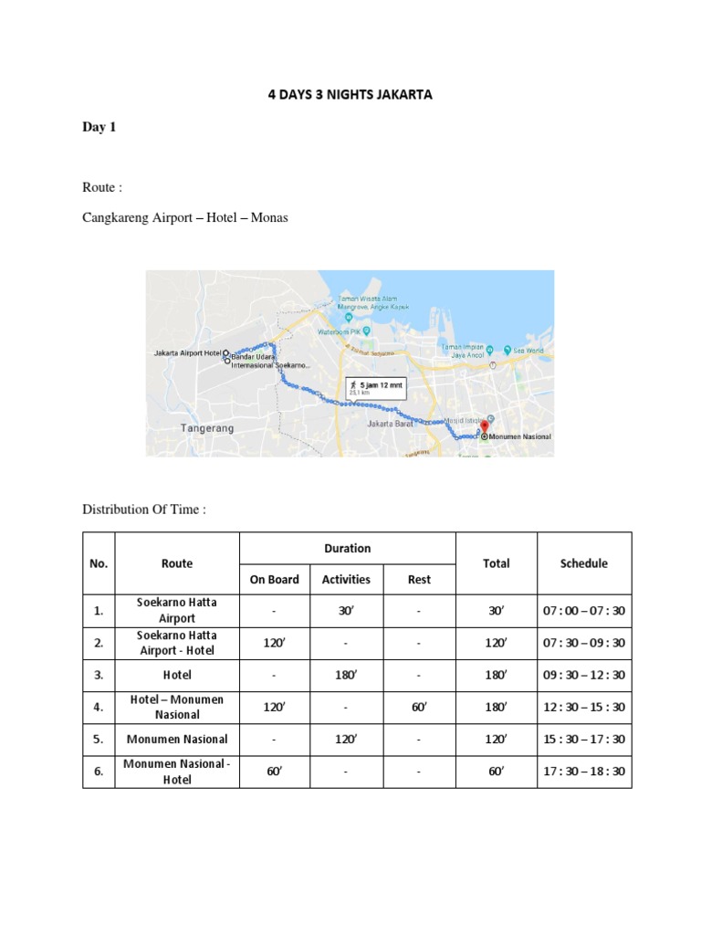 Tour Program | PDF | Jakarta | Indonesia
