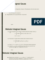 Metode Integrasi Gauss