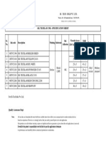 Hi-Tech Inks specification sheet lists 7 ink formulations