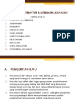 Kewajiban Menuntut & Mengamalkan Ilmu