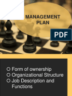 Part 4 - Management Plan