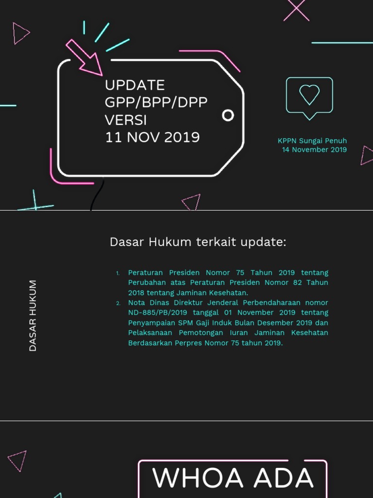 Update Gpp 11 Nov 2019