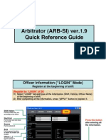 ARBTR (SI) Quick Reference Guide Ver1.9