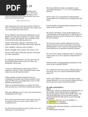 Math 10 Reviewer- 3rd Quarter- Gr 10