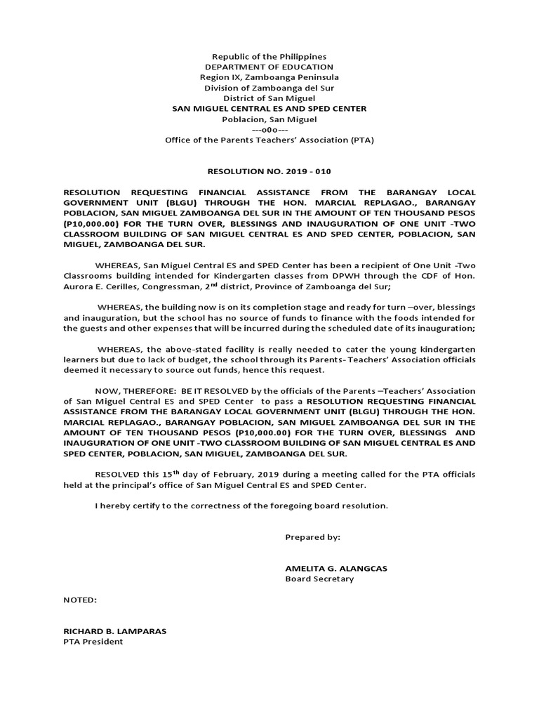 Board Resolution | PDF | Social Institutions | Social Science