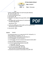 March Test Grade 9 PDF