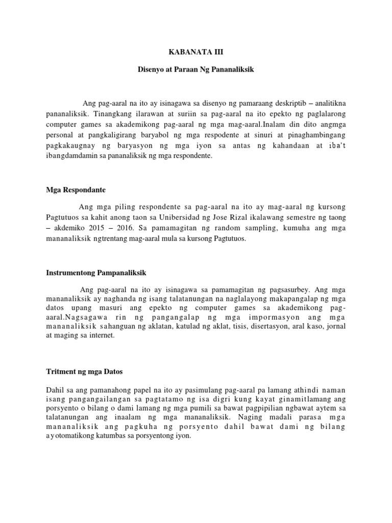 Kabanata Iii | PDF