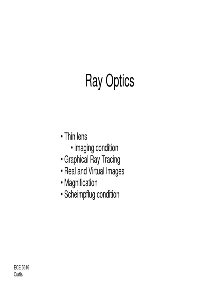 04 Ray Optics PDF Optics Natural Philosophy