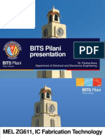 BITS Pilani IC Fabrication Lecture